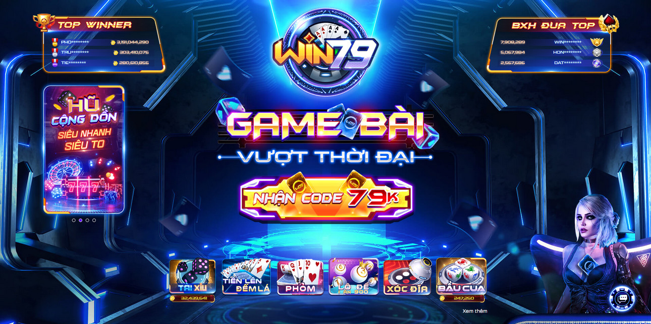 Win79 cổng game đổi thưởng online uy tín mới nổi
