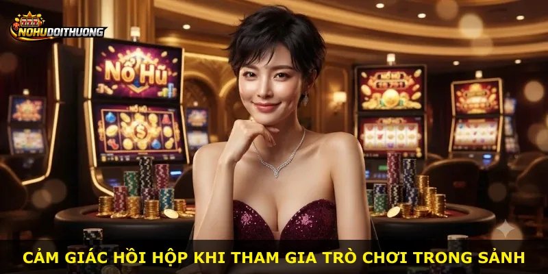 Cảm giác hồi hộp khi tham gia trò chơi trong sảnh