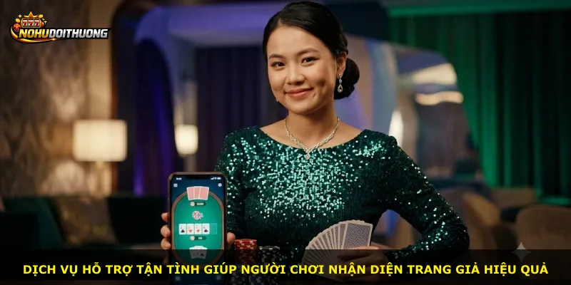 Dịch vụ hỗ trợ tận tình giúp người chơi nhận diện trang giả hiệu quả