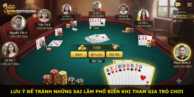 Lưu ý để tránh những sai lầm phổ biến khi tham gia trò chơi