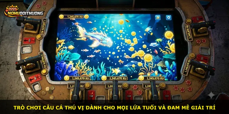 Trò chơi câu cá thú vị dành cho mọi lứa tuổi và đam mê giải trí