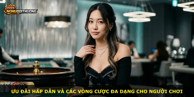 Ưu đãi hấp dẫn và các vòng cược đa dạng cho người chơi